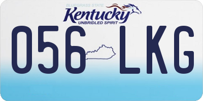 KY license plate 056LKG