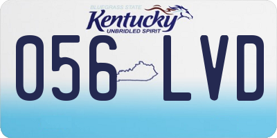 KY license plate 056LVD