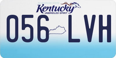 KY license plate 056LVH