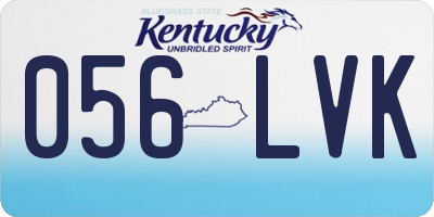 KY license plate 056LVK