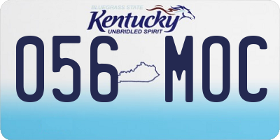 KY license plate 056MOC