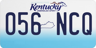 KY license plate 056NCQ