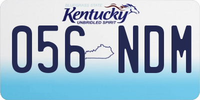 KY license plate 056NDM