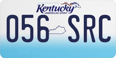 KY license plate 056SRC