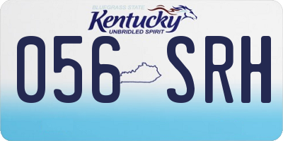 KY license plate 056SRH
