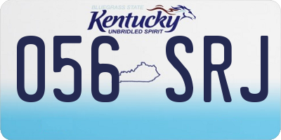 KY license plate 056SRJ