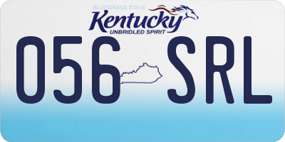 KY license plate 056SRL