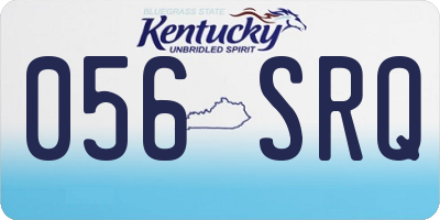 KY license plate 056SRQ