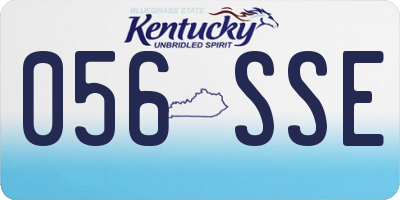 KY license plate 056SSE
