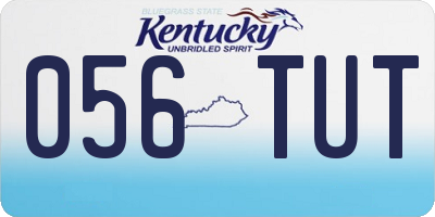 KY license plate 056TUT