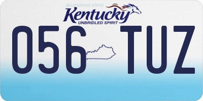 KY license plate 056TUZ