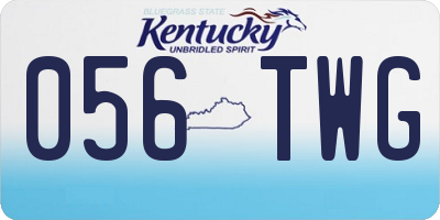 KY license plate 056TWG