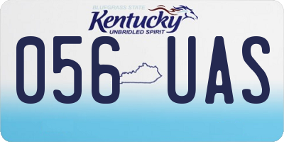 KY license plate 056UAS