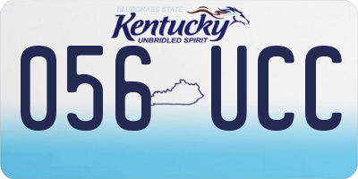 KY license plate 056UCC