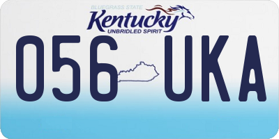 KY license plate 056UKA