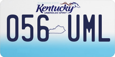 KY license plate 056UML