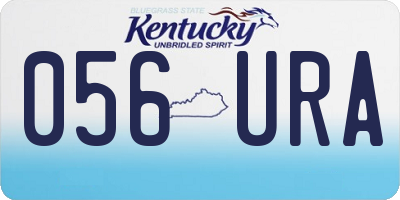KY license plate 056URA