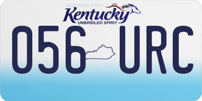 KY license plate 056URC