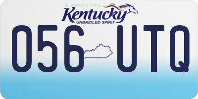KY license plate 056UTQ