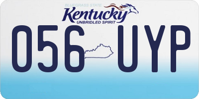 KY license plate 056UYP