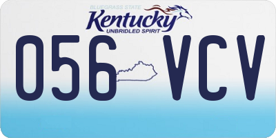 KY license plate 056VCV