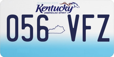 KY license plate 056VFZ