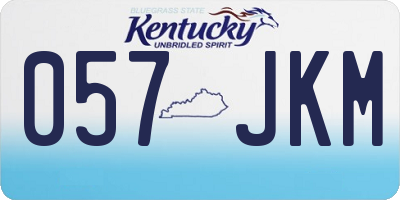 KY license plate 057JKM