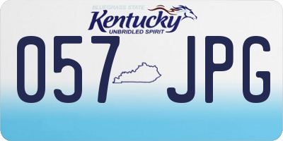 KY license plate 057JPG