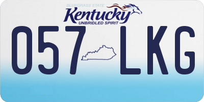 KY license plate 057LKG