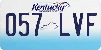 KY license plate 057LVF