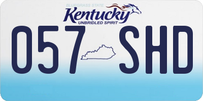 KY license plate 057SHD
