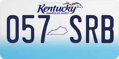 KY license plate 057SRB