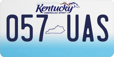 KY license plate 057UAS