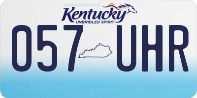 KY license plate 057UHR