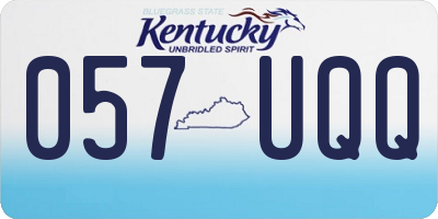 KY license plate 057UQQ