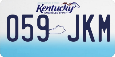 KY license plate 059JKM