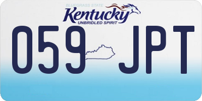 KY license plate 059JPT