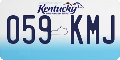 KY license plate 059KMJ