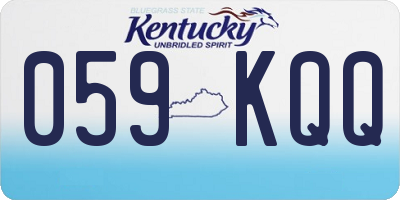 KY license plate 059KQQ