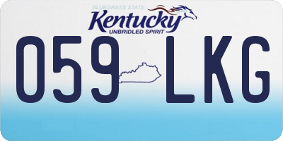 KY license plate 059LKG