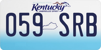KY license plate 059SRB