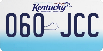 KY license plate 060JCC