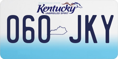 KY license plate 060JKY