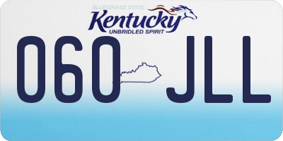 KY license plate 060JLL