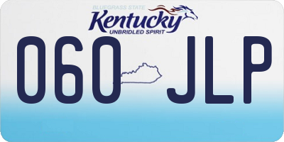 KY license plate 060JLP