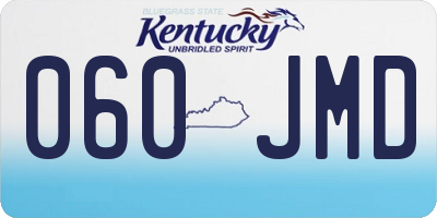 KY license plate 060JMD