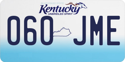 KY license plate 060JME