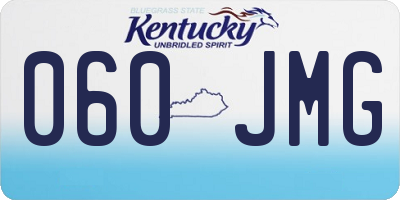 KY license plate 060JMG