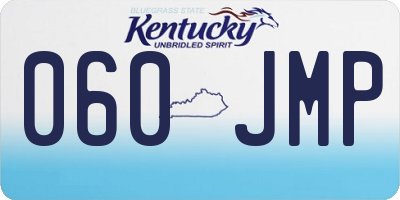 KY license plate 060JMP