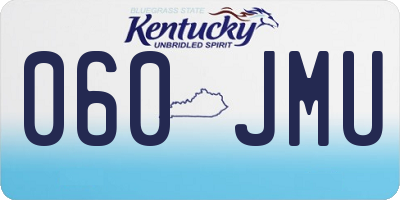 KY license plate 060JMU